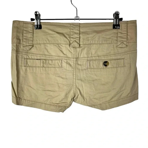 Fire Los Angeles Khaki Low Rise Y2K Micro Mini Shorts 7 - Picture 2 of 3